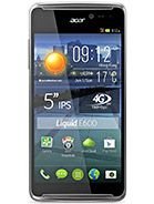 View detailed specs and review of Liquid E600 Liquid E600 - Acer specifications and review
